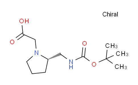 CAS No. 1353993-28-8, (S)-2-(2-(((tert-Butoxycarbonyl)amino)methyl)pyrrolidin-1-yl)acetic acid