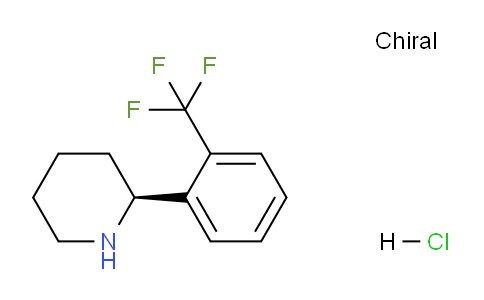 CAS No. 1391478-72-0, (S)-2-(2-(Trifluoromethyl)phenyl)piperidine hydrochloride