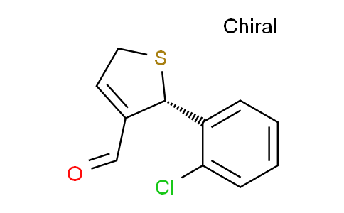 CAS No. 1255188-94-3, (S)-2-(2-Chlorophenyl)-2,5-dihydrothiophene-3-carbaldehyde
