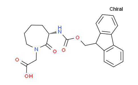 CAS No. 142855-79-6, (S)-2-(3-((((9H-Fluoren-9-yl)methoxy)carbonyl)amino)-2-oxoazepan-1-yl)acetic acid