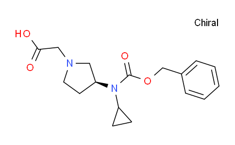 CAS No. 1354015-55-6, (S)-2-(3-(((Benzyloxy)carbonyl)(cyclopropyl)amino)pyrrolidin-1-yl)acetic acid