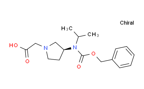 CAS No. 1354009-55-4, (S)-2-(3-(((Benzyloxy)carbonyl)(isopropyl)amino)pyrrolidin-1-yl)acetic acid