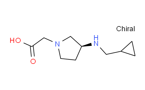 CAS No. 1353995-12-6, (S)-2-(3-((Cyclopropylmethyl)amino)pyrrolidin-1-yl)acetic acid