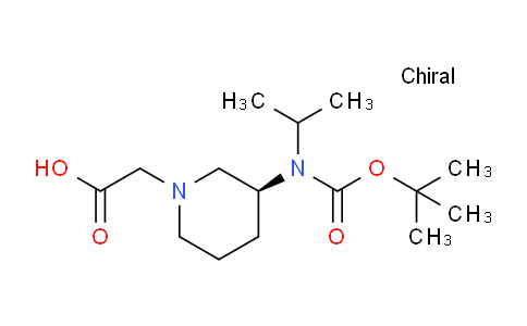 CAS No. 1354004-22-0, (S)-2-(3-((tert-Butoxycarbonyl)(isopropyl)amino)piperidin-1-yl)acetic acid
