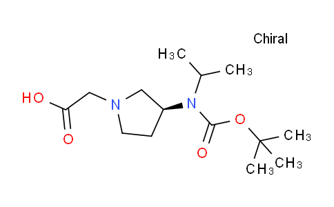 CAS No. 1354017-15-4, (S)-2-(3-((tert-Butoxycarbonyl)(isopropyl)amino)pyrrolidin-1-yl)acetic acid