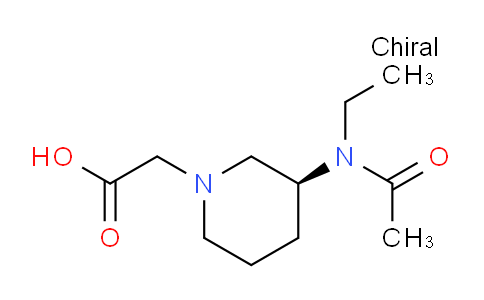 CAS No. 1354009-67-8, (S)-2-(3-(N-Ethylacetamido)piperidin-1-yl)acetic acid
