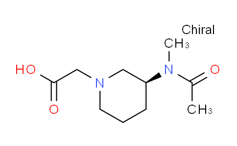 CAS No. 1354017-91-6, (S)-2-(3-(N-Methylacetamido)piperidin-1-yl)acetic acid