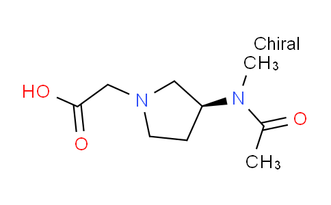 CAS No. 1353995-66-0, (S)-2-(3-(N-Methylacetamido)pyrrolidin-1-yl)acetic acid