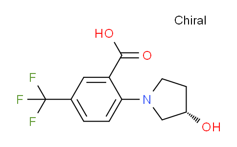 CAS No. 1515857-05-2, (S)-2-(3-Hydroxypyrrolidin-1-yl)-5-(trifluoromethyl)benzoic acid