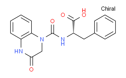 CAS No. 1173681-44-1, (S)-2-(3-Oxo-1,2,3,4-tetrahydroquinoxaline-1-carboxamido)-3-phenylpropanoic acid