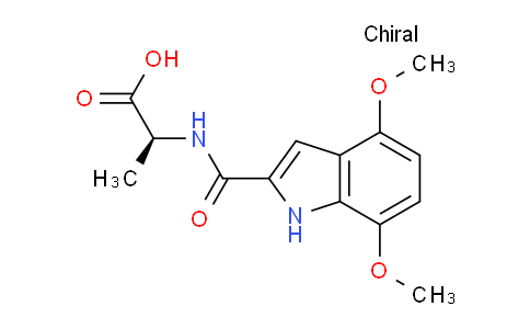 CAS No. 1291831-59-8, (S)-2-(4,7-Dimethoxy-1H-indole-2-carboxamido)propanoic acid