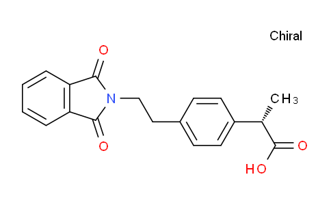 CAS No. 1311254-99-5, (S)-2-(4-(2-(1,3-Dioxoisoindolin-2-yl)ethyl)phenyl)propanoic acid