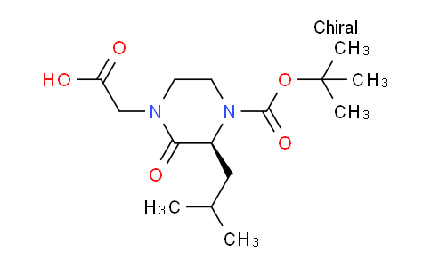 CAS No. 959584-21-5, (S)-2-(4-(tert-Butoxycarbonyl)-3-isobutyl-2-oxopiperazin-1-yl)acetic acid