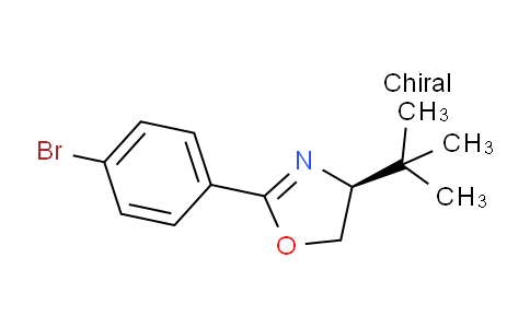 CAS No. 1305322-94-4, (S)-2-(4-Bromophenyl)-4-t-butyl-4,5-dihydrooxazole