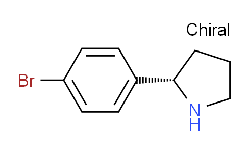 CAS No. 1189152-82-6, (S)-2-(4-Bromophenyl)pyrrolidine