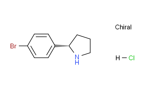 CAS No. 1860947-01-8, (S)-2-(4-Bromophenyl)pyrrolidine hydrochloride