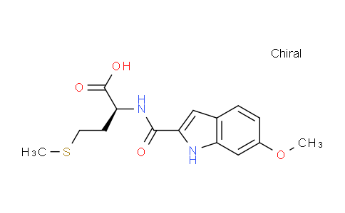 CAS No. 1291831-45-2, (S)-2-(6-Methoxy-1H-indole-2-carboxamido)-4-(methylthio)butanoic acid