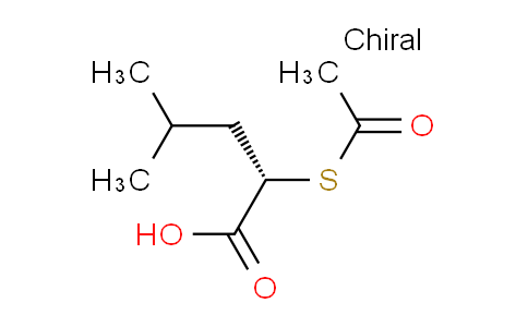 CAS No. 122999-39-7, (S)-2-(Acetylthio)-4-methylpentanoic acid