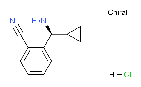 CAS No. 1213837-11-6, (S)-2-(Amino(cyclopropyl)methyl)benzonitrile hydrochloride