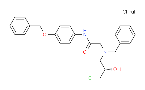 CAS No. 777934-41-5, (S)-2-(Benzyl(3-chloro-2-hydroxypropyl)amino)-N-(4-(benzyloxy)phenyl)acetamide