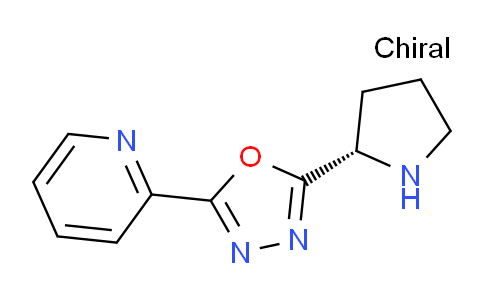 CAS No. 1250443-33-4, (S)-2-(Pyridin-2-yl)-5-(pyrrolidin-2-yl)-1,3,4-oxadiazole