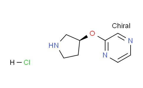 CAS No. 1314354-50-1, (S)-2-(Pyrrolidin-3-yloxy)pyrazine hydrochloride