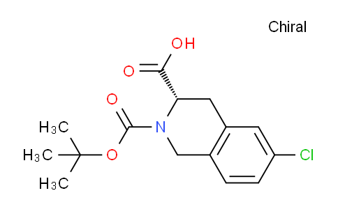 CAS No. 1923068-87-4, (S)-2-(tert-Butoxycarbonyl)-6-chloro-1,2,3,4-tetrahydroisoquinoline-3-carboxylic acid