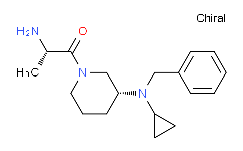 CAS No. 1401667-05-7, (S)-2-Amino-1-((R)-3-(benzyl(cyclopropyl)amino)piperidin-1-yl)propan-1-one