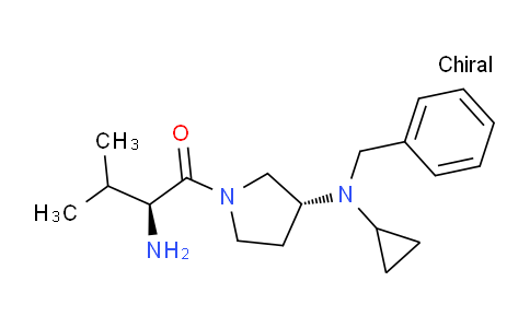 CAS No. 1401666-05-4, (S)-2-Amino-1-((R)-3-(benzyl(cyclopropyl)amino)pyrrolidin-1-yl)-3-methylbutan-1-one