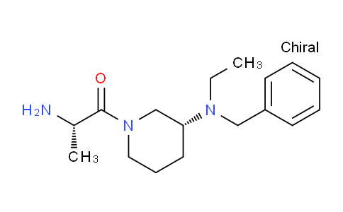 CAS No. 1401666-85-0, (S)-2-Amino-1-((R)-3-(benzyl(ethyl)amino)piperidin-1-yl)propan-1-one