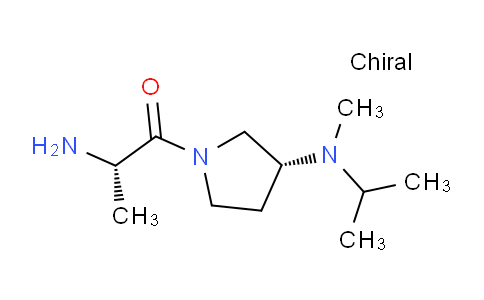 CAS No. 1401668-52-7, (S)-2-Amino-1-((R)-3-(isopropyl(methyl)amino)pyrrolidin-1-yl)propan-1-one