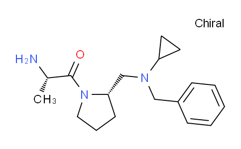 CAS No. 1401669-13-3, (S)-2-Amino-1-((S)-2-((benzyl(cyclopropyl)amino)methyl)pyrrolidin-1-yl)propan-1-one