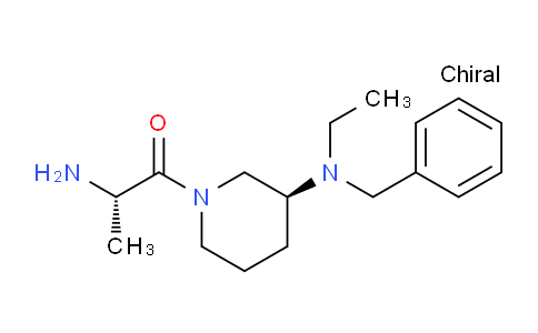 CAS No. 1401667-74-0, (S)-2-Amino-1-((S)-3-(benzyl(ethyl)amino)piperidin-1-yl)propan-1-one