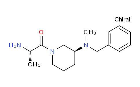 CAS No. 1401668-01-6, (S)-2-Amino-1-((S)-3-(benzyl(methyl)amino)piperidin-1-yl)propan-1-one