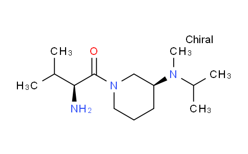 CAS No. 1401668-50-5, (S)-2-Amino-1-((S)-3-(isopropyl(methyl)amino)piperidin-1-yl)-3-methylbutan-1-one