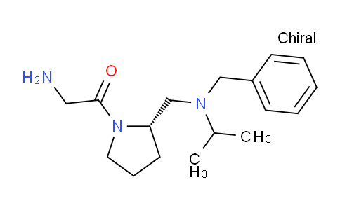 CAS No. 1354016-93-5, (S)-2-Amino-1-(2-((benzyl(isopropyl)amino)methyl)pyrrolidin-1-yl)ethanone