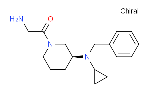 CAS No. 1354007-72-9, (S)-2-Amino-1-(3-(benzyl(cyclopropyl)amino)piperidin-1-yl)ethanone