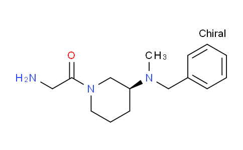 CAS No. 1354001-04-9, (S)-2-Amino-1-(3-(benzyl(methyl)amino)piperidin-1-yl)ethanone