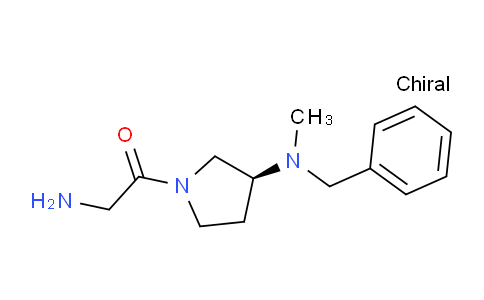 CAS No. 1353993-84-6, (S)-2-Amino-1-(3-(benzyl(methyl)amino)pyrrolidin-1-yl)ethanone