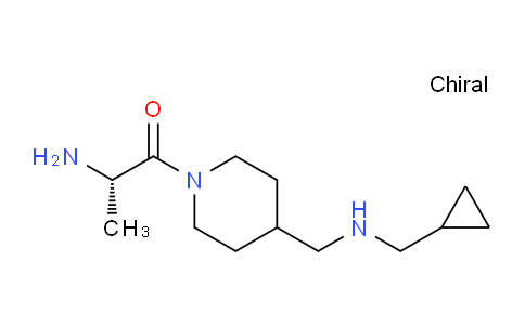 CAS No. 1353993-17-5, (S)-2-Amino-1-(4-(((cyclopropylmethyl)amino)methyl)piperidin-1-yl)propan-1-one