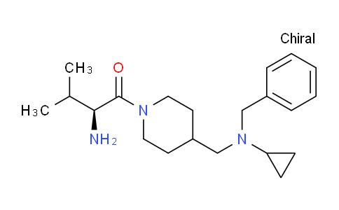 CAS No. 1354016-02-6, (S)-2-Amino-1-(4-((benzyl(cyclopropyl)amino)methyl)piperidin-1-yl)-3-methylbutan-1-one