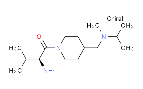 CAS No. 1307654-91-6, (S)-2-Amino-1-(4-((isopropyl(methyl)amino)methyl)piperidin-1-yl)-3-methylbutan-1-one