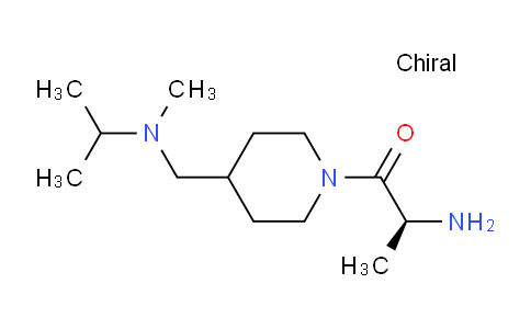CAS No. 1292746-49-6, (S)-2-Amino-1-(4-((isopropyl(methyl)amino)methyl)piperidin-1-yl)propan-1-one