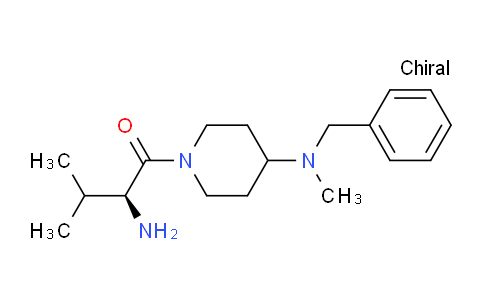 CAS No. 1354008-63-1, (S)-2-Amino-1-(4-(benzyl(methyl)amino)piperidin-1-yl)-3-methylbutan-1-one