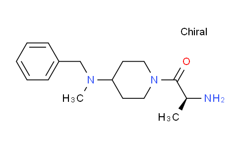 CAS No. 1353999-33-3, (S)-2-Amino-1-(4-(benzyl(methyl)amino)piperidin-1-yl)propan-1-one