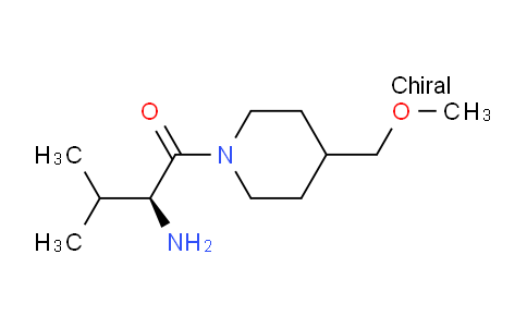 CAS No. 1344958-54-8, (S)-2-Amino-1-(4-(methoxymethyl)piperidin-1-yl)-3-methylbutan-1-one