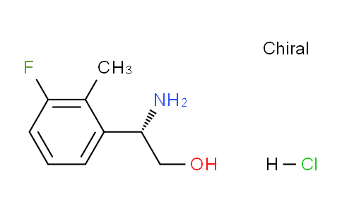 CAS No. 1951425-23-2, (S)-2-Amino-2-(3-fluoro-2-methylphenyl)ethanol hydrochloride