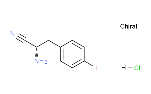 CAS No. 1159489-38-9, (S)-2-Amino-3-(4-iodophenyl)propanenitrile hydrochloride