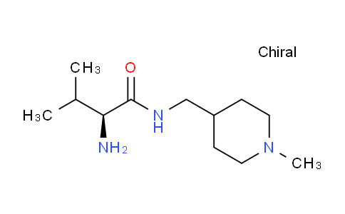 CAS No. 1304237-58-8, (S)-2-Amino-3-methyl-N-((1-methylpiperidin-4-yl)methyl)butanamide