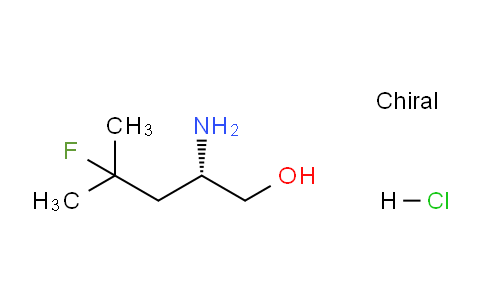 CAS No. 1447616-21-8, (S)-2-Amino-4-fluoro-4-methylpentan-1-ol hydrochloride